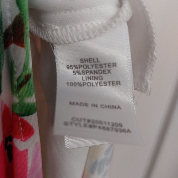 Rebecca B. Floral Maxi Dress with Slit, size 4 - Picture 8 of 8